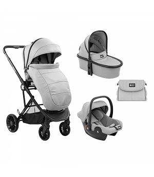 SILLA DE PASEO PARA BEBE - CARRITO CHERIE 3 EN 1 GRIS - KKB31001010183